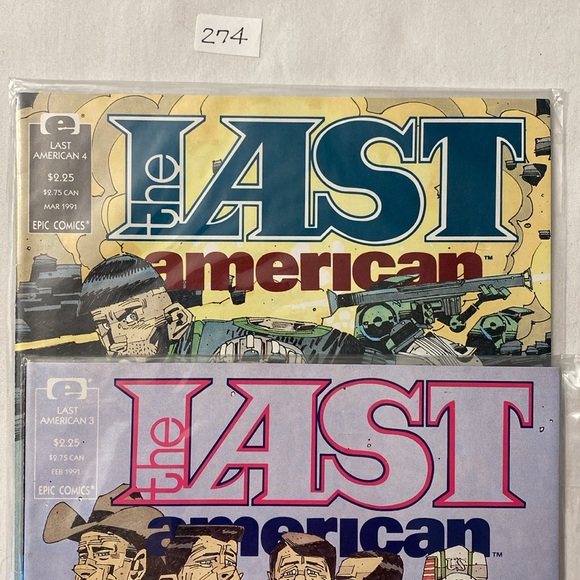Epic Comics Lot of 2 ~ The Last American #3 & #4 - Picture 4 of 5